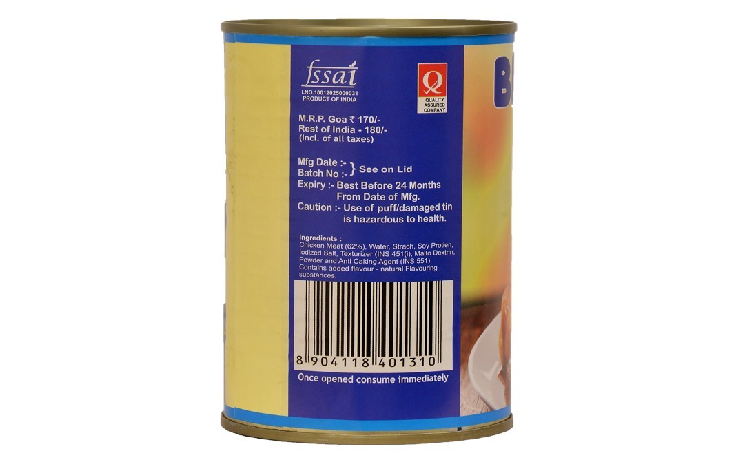 Bluna Chicken Cocktail Sausage    Tin  425 grams